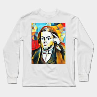 Rufus Wilmot Griswold Abstract Portrait | Rufus Wilmot Griswold Artwork 2 Long Sleeve T-Shirt